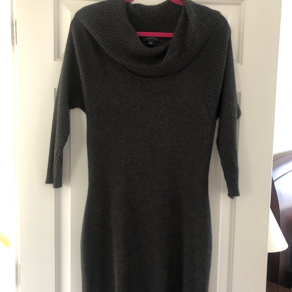 Sweater Dress (Size: Medium), Color: Dark Gray